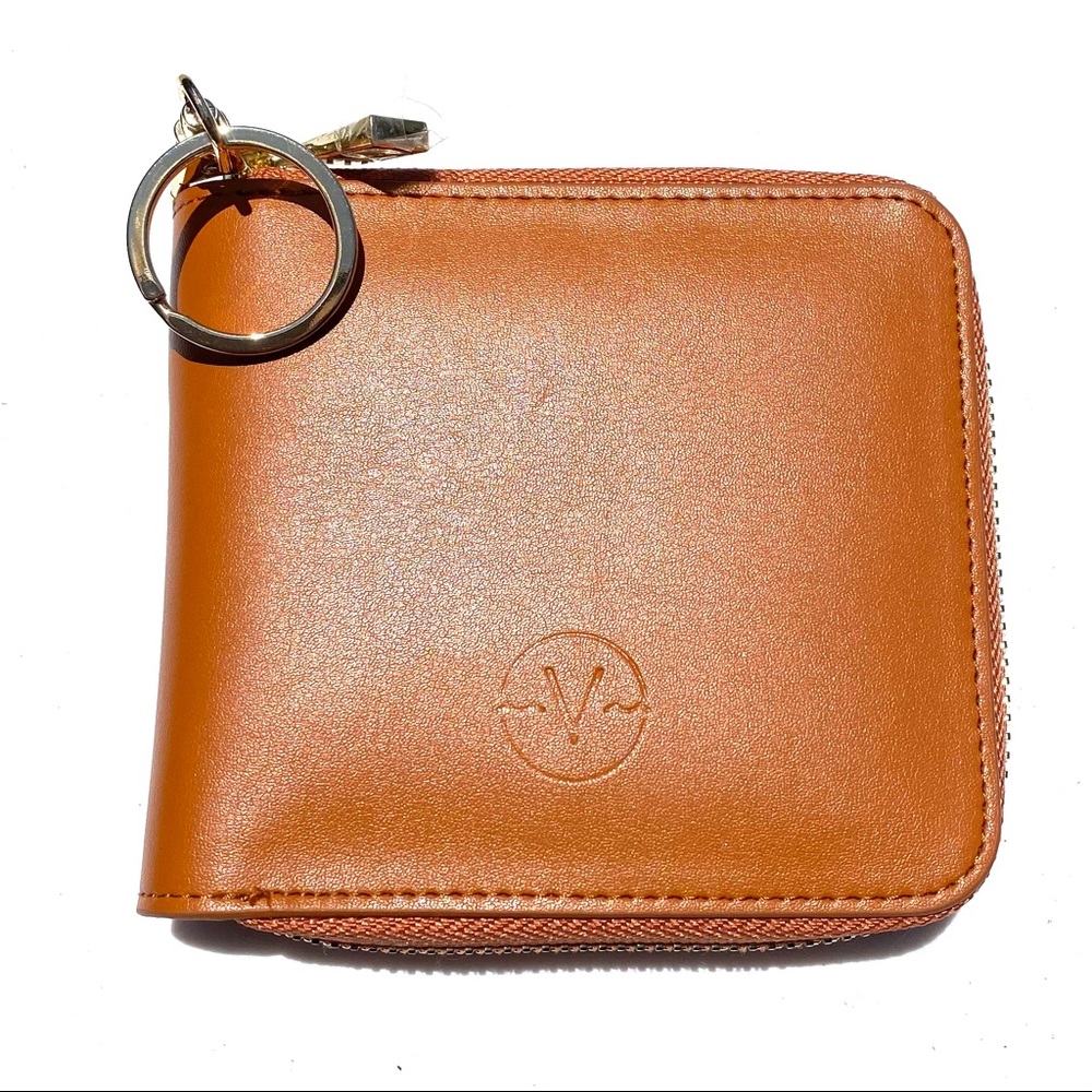 Brown leather wallet